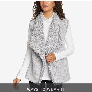 Eddie Bauer Sherpa vest medium nwt